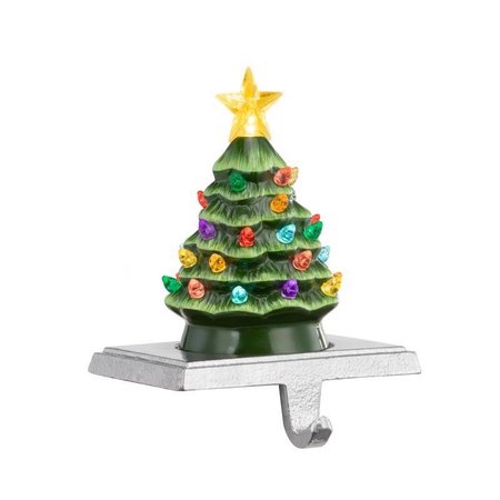 MR. CHRISTMAS LED Green Vintage Tree Stocking Holder Indoor Christmas Decor 6 in 11492